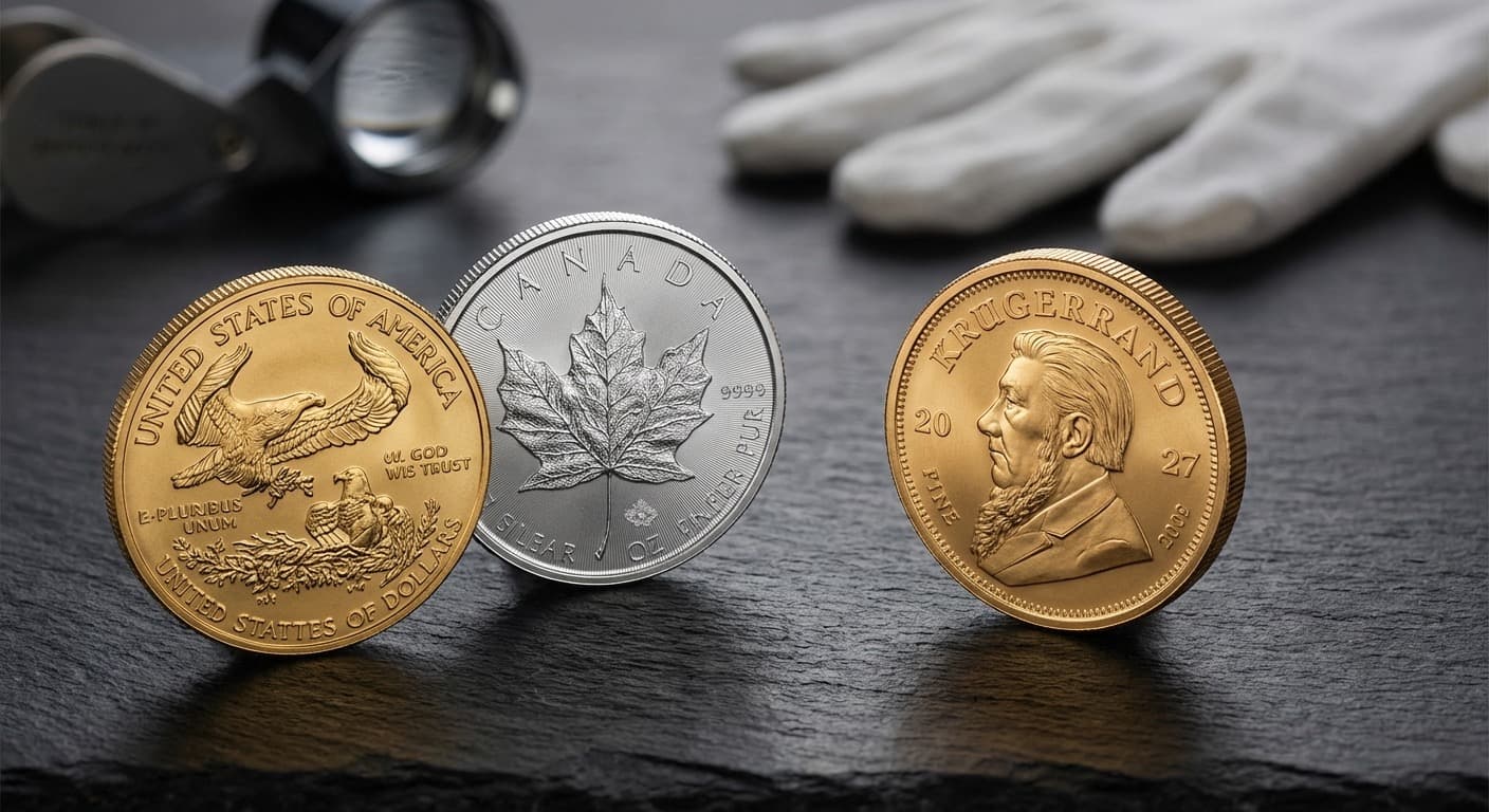 Gold and silver coin collection